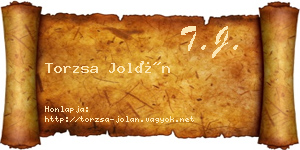Torzsa Jolán névjegykártya